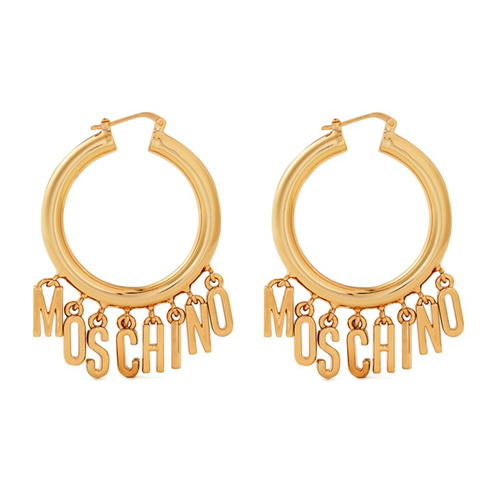 MOSCHINO - Lettering Hoop Earrings