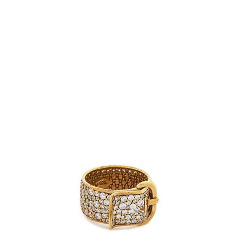 VIVIENNE WESTWOOD - Viv Pave Belt Ring 09