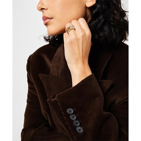 VIVIENNE WESTWOOD - Viv Pave Belt Ring 09