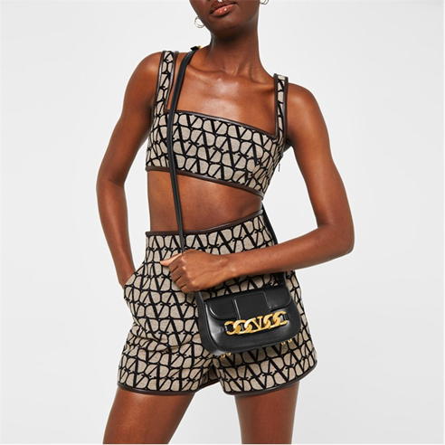 VALENTINO GARAVANI - V-Logo Chain Shoulder Bag