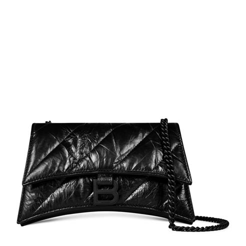 BALENCIAGA - Crush Xs Chain Quilted Bag