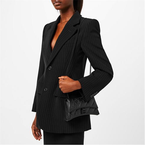BALENCIAGA - Crush Xs Chain Quilted Bag
