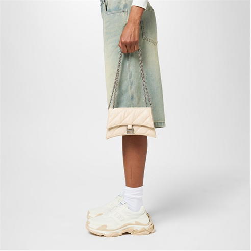 BALENCIAGA - Crush Xs Chain Quilted Bag