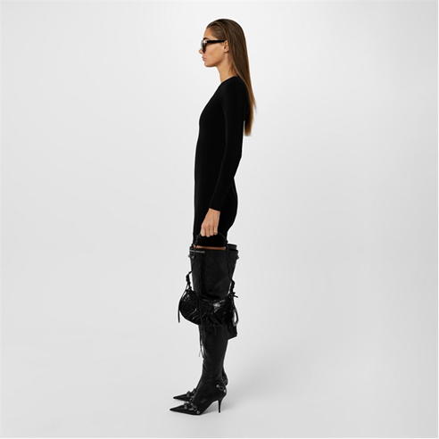 BALENCIAGA - Le Cagole Crocodile Embossed Xs Shoulder Bag