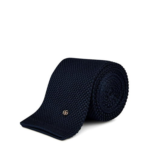 GUCCI - Knitted Silk Double G Tie