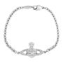 Plat/Cryst P116 - VIVIENNE WESTWOOD - Mini Bas Relief Chain Bracelet