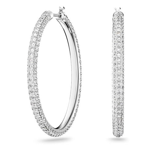 Swarovski - Stone Hoop Earrings