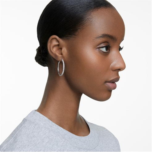 Swarovski - Stone Hoop Earrings