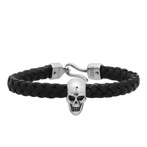 ALEXANDER MCQUEEN - Skull Leather Bracelet