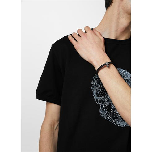 ALEXANDER MCQUEEN - Skull Leather Bracelet