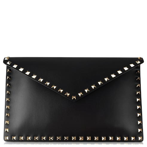 VALENTINO GARAVANI - Large Rockstud Clutch Bag