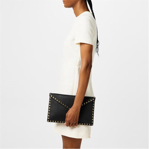 VALENTINO GARAVANI - Large Rockstud Clutch Bag