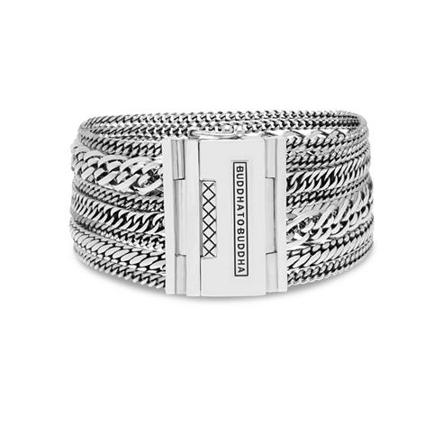 BUDDHA TO BUDDHA - Multi Chain Nathalie Bracelet Silver