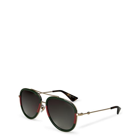 GUCCI - Bee Detail Aviator Sunglasses