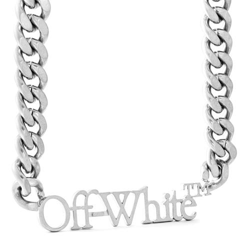 OFF WHITE - Bookish Logo Chain Necklace