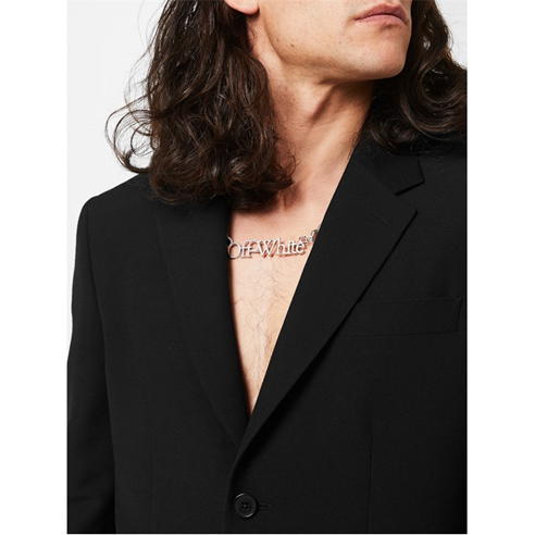OFF WHITE - Bookish Logo Chain Necklace