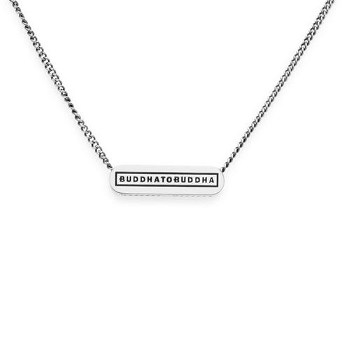 BUDDHA TO BUDDHA - Essential Logo Necklace Xs Silver 17.9 Inches