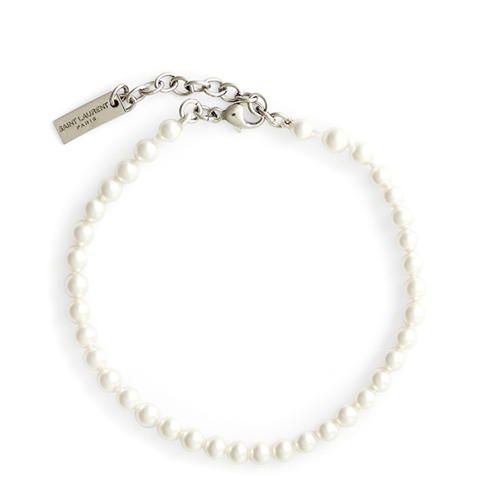 SAINT LAURENT - Faux Pearl Bracelet