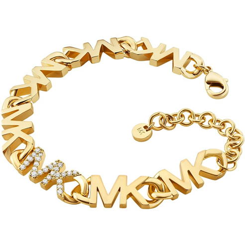 MICHAEL Michael Kors - 14k Gold Plated Brass Pave Chain Bracelet