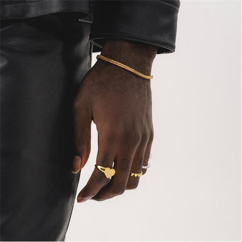 COMMON LINES - Franco Bracelet Gold