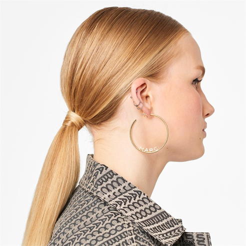 MARC JACOBS - Marc Overszd Hoops Ld05