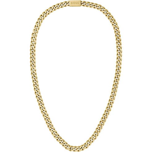 Boss - Gents BOSS Chain for Him Light Yellow Gold IP Necklace