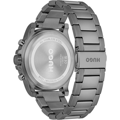 Hugo - Gents HUGO #IMPRESSFORHIM Grey IP Bracelet Watch