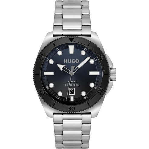 Hugo - Gents HUGO #VISIT Stainless Steel Bracelet Watch
