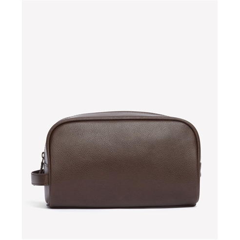 Barbour - Leather Washbag
