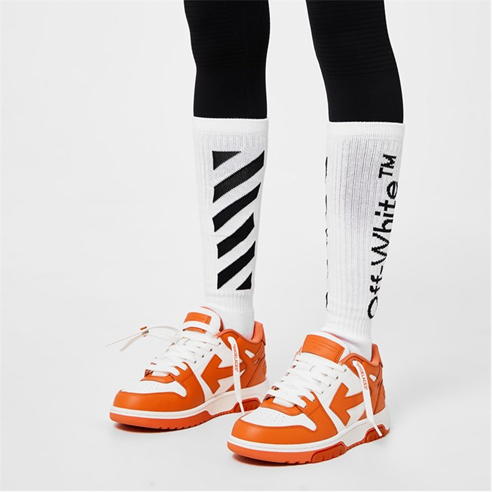 OFF WHITE - Diag Long Length Socks
