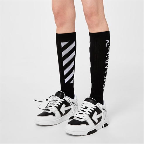 OFF WHITE - Diag Long Length Socks