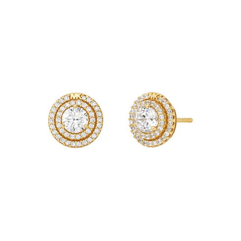 MICHAEL Michael Kors - Precious Metal Sterling Silver Pave Studs