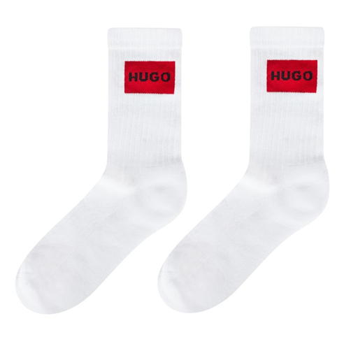 HUGO - 2 Pack Rib Label Crew Socks