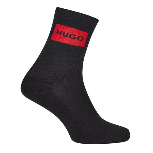 HUGO - 2 Pack Rib Label Crew Socks