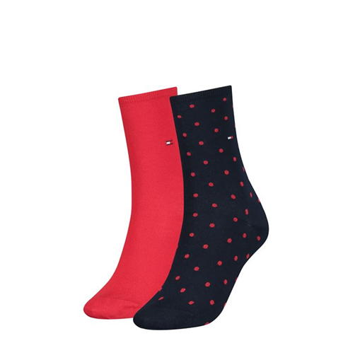 Tommy Hilfiger - Hilfiger Dot Crew Socks 2 Pack Ladies