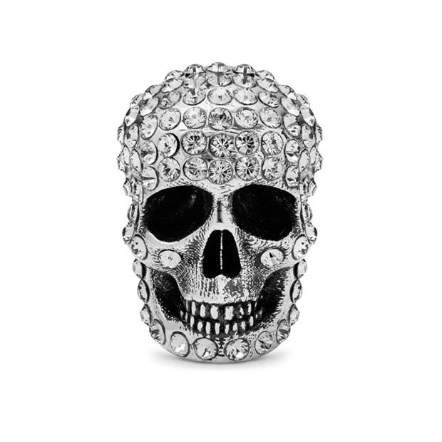 ALEXANDER MCQUEEN - Pave Skull Stud Earring