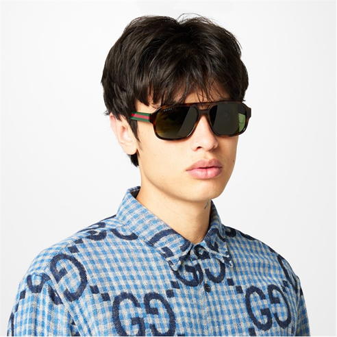 GUCCI - Aviator Acetate Sunglasses