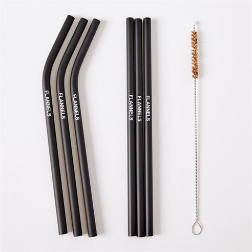 FLANNELS - Flannels Metal Straws
