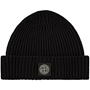 Black V0029 - STONE ISLAND - Junior Wool Beanie