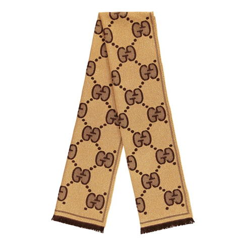 GUCCI - Metallised Jacquard Scarf