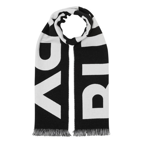 BURBERRY - Logo Wool Jacquard Scarf