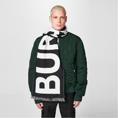 BURBERRY - Logo Wool Jacquard Scarf