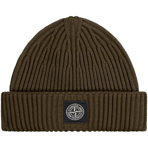 STONE ISLAND - Rib Wool Beanie