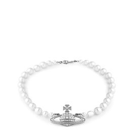 VIVIENNE WESTWOOD - One Row Pearl Bas Relief Choker