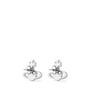 Rhodium W110 - VIVIENNE WESTWOOD - Mayfair Bas Relief Earrings