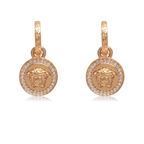 VERSACE - Greca And Medusa Drop Earings