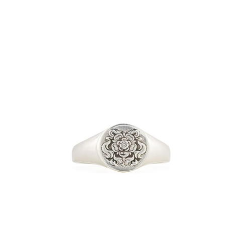 SERGE DENIMES - Silver Tudor Rose Ring