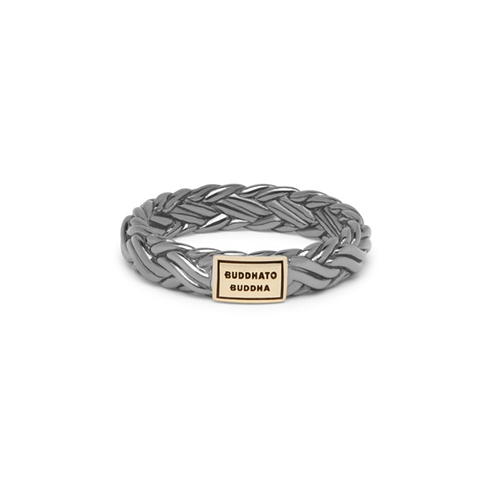 BUDDHA TO BUDDHA - Katja Xs Ring Black Rhodium Shine Gold 14kt