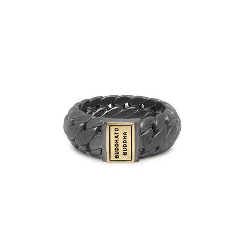 BUDDHA TO BUDDHA - Ben Small Ring Black Rhodium Gold