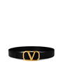 Black/Gold 0NO - VALENTINO GARAVANI - V Logo Signature Belt